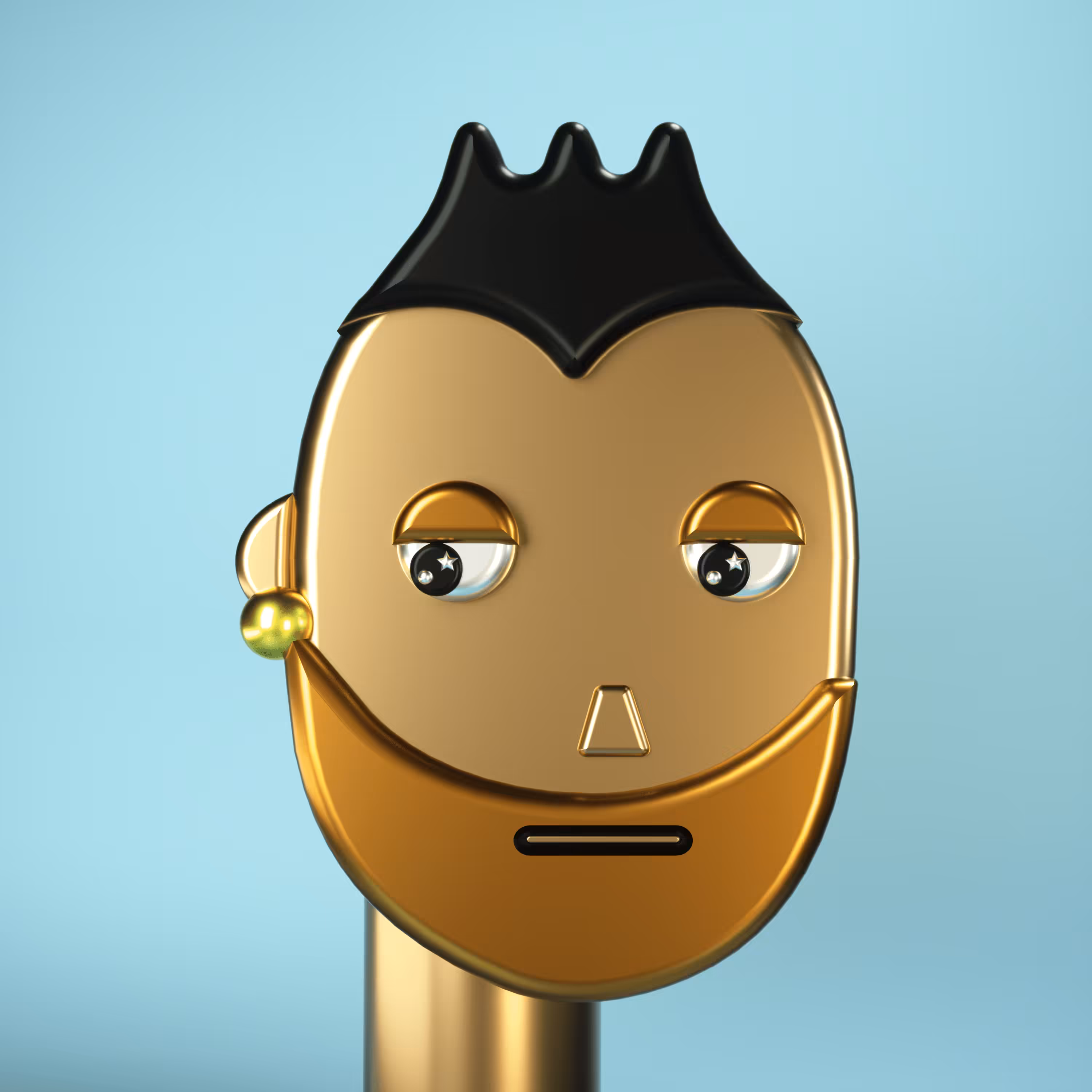 3D Chrome Punks: 3D Chrome Punk #1016