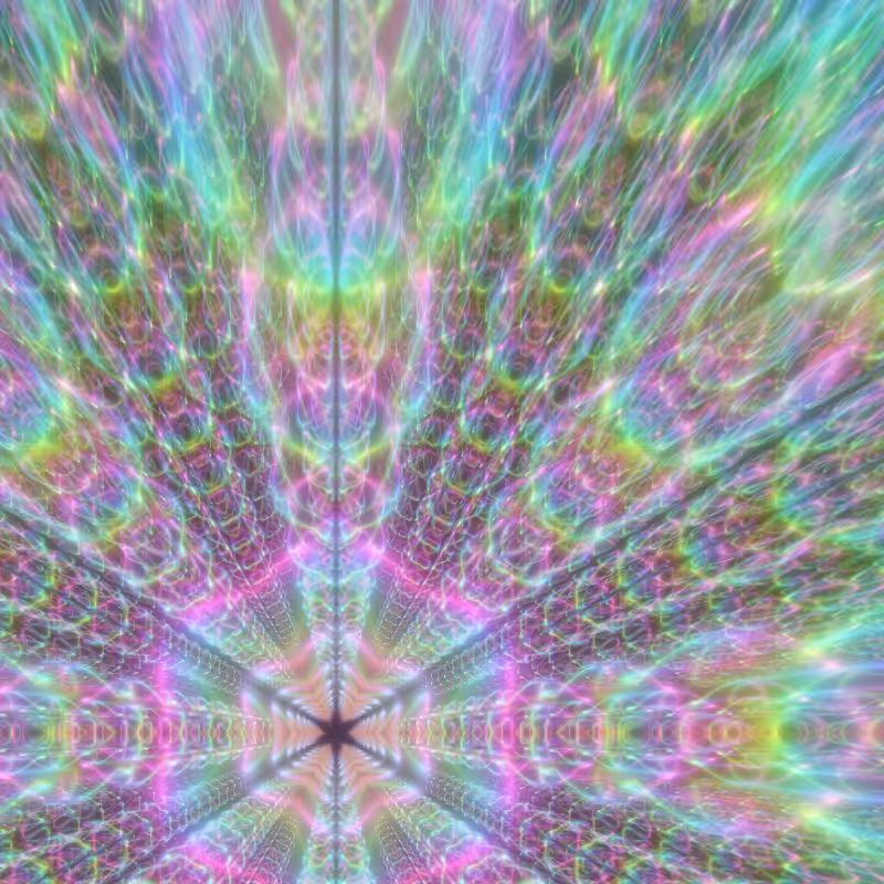 Fluorescent Hexagram #8