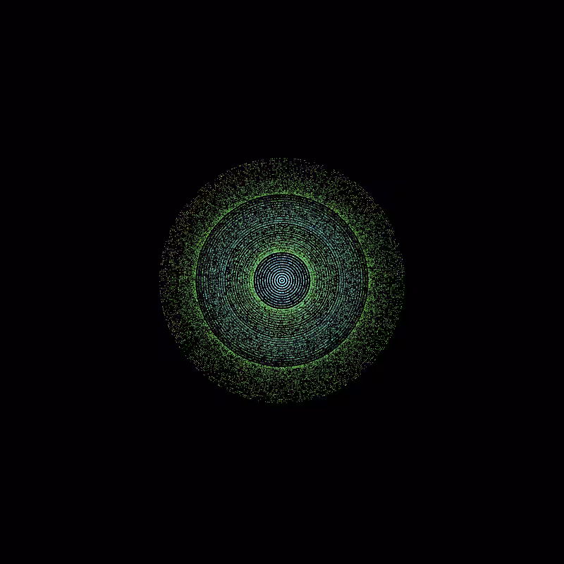 Circle within a circle of circles #1