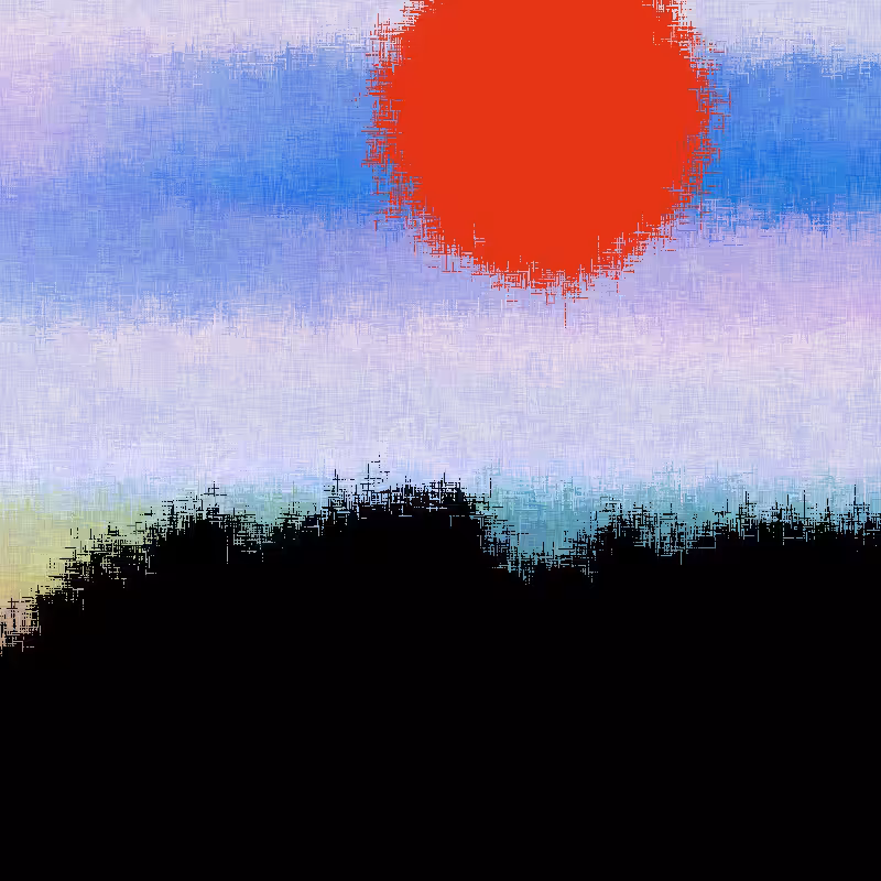 Sunset in memory #30