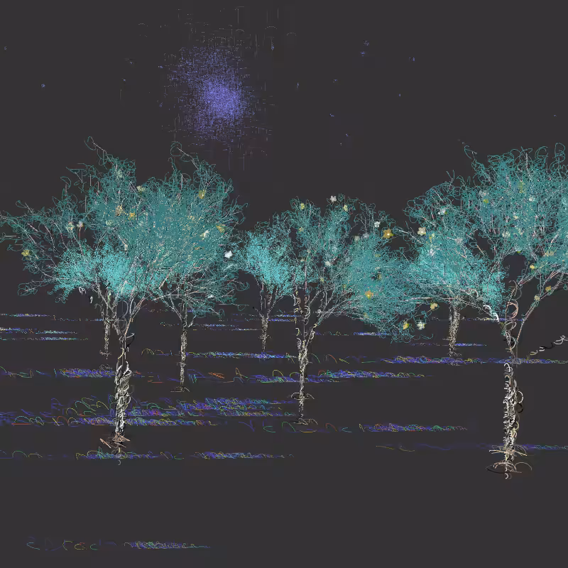 Black winter forest #49