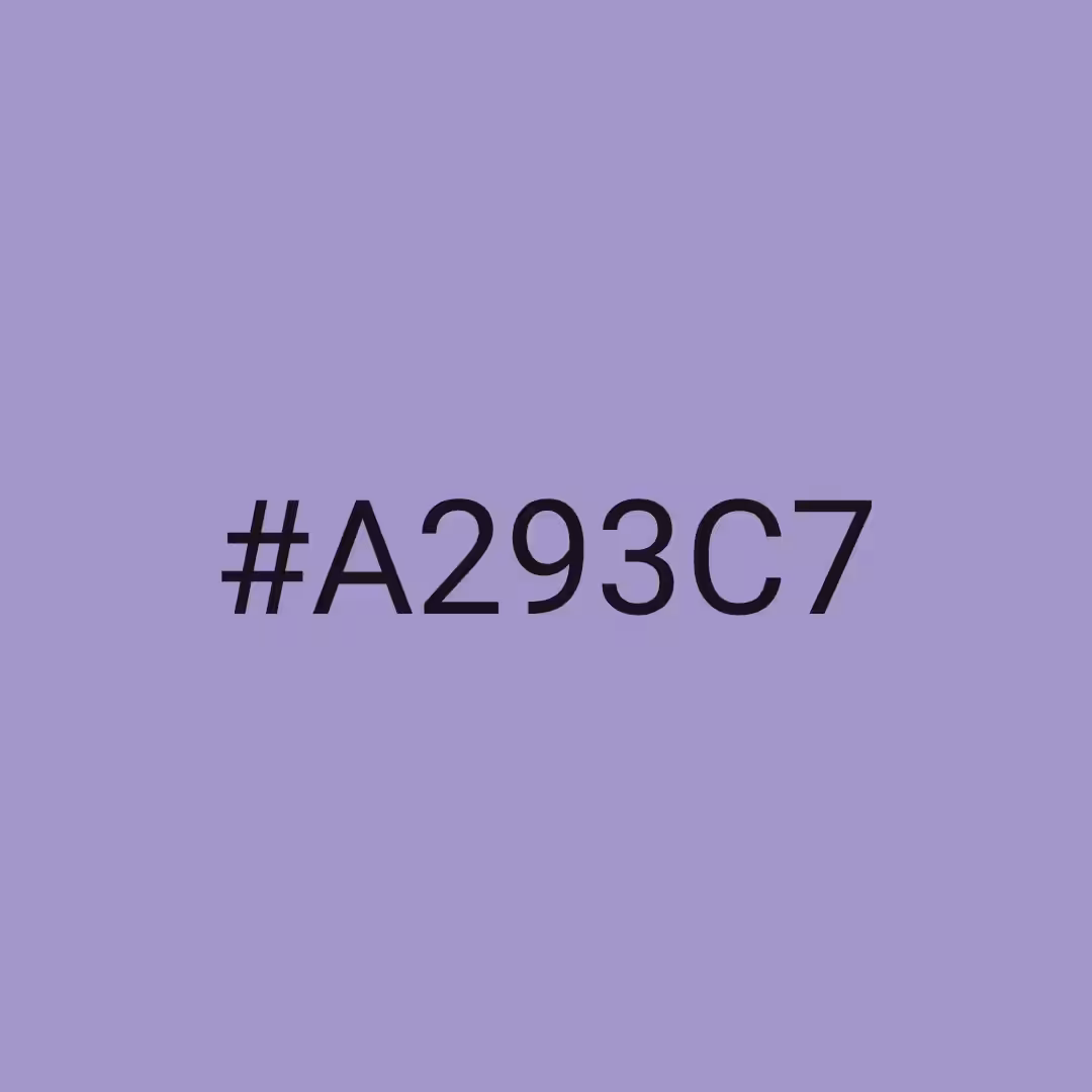 #A293C7 - RNG Color Experiment