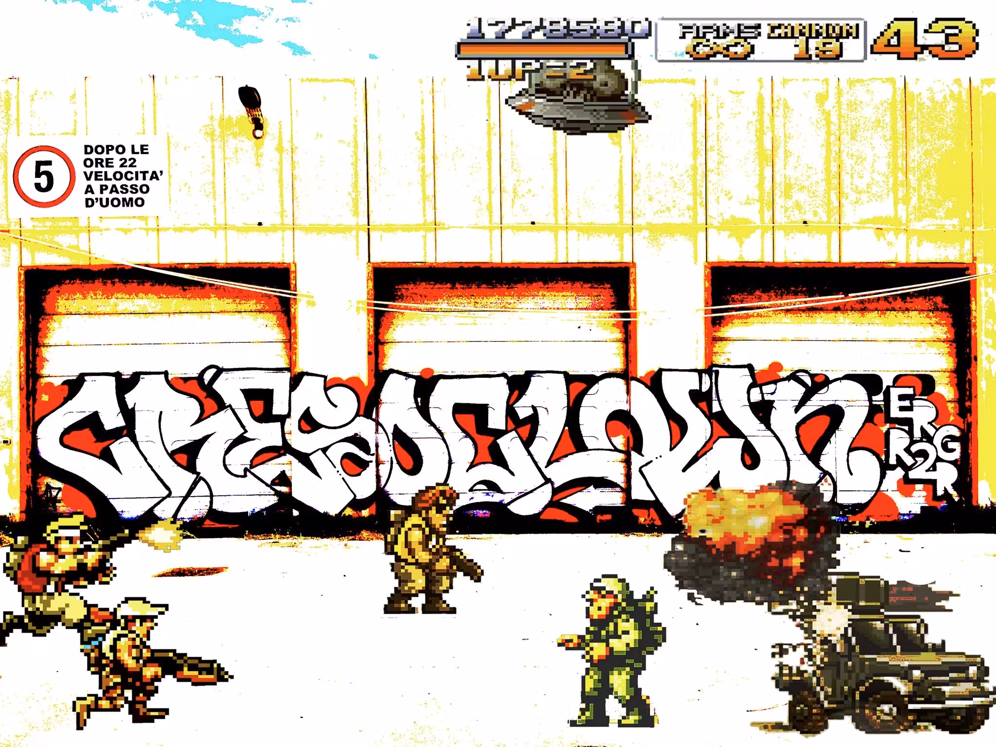 Kresy metal slug graffiti 