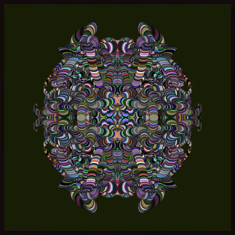 Symmetric Perlinized Ellipse #15