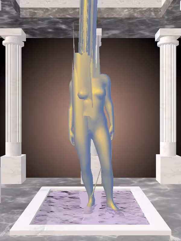 HeavenComputer: The Fading Plotting Sunlit Cobalt Woman #412