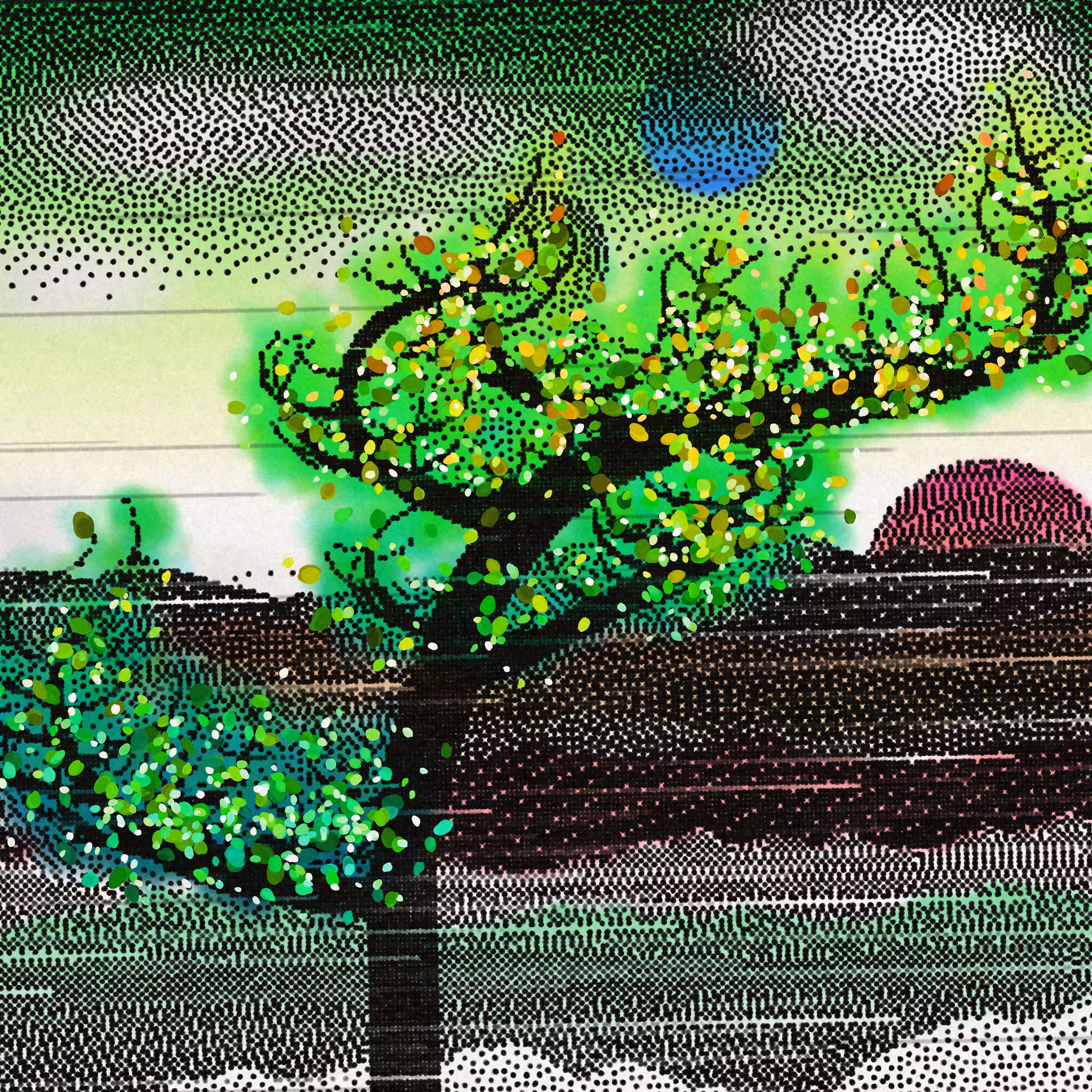 Dithered Branches #103