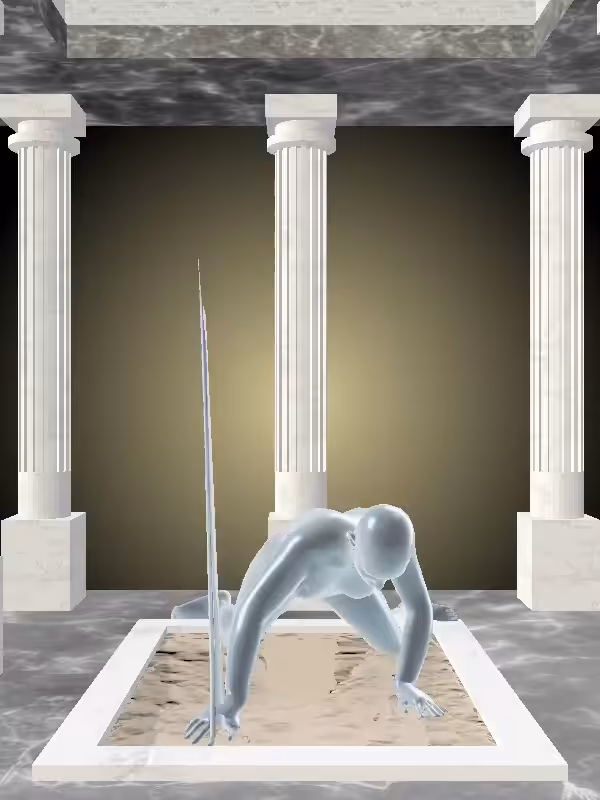 HeavenComputer: The Rising Shimmery Blue Woman #1422