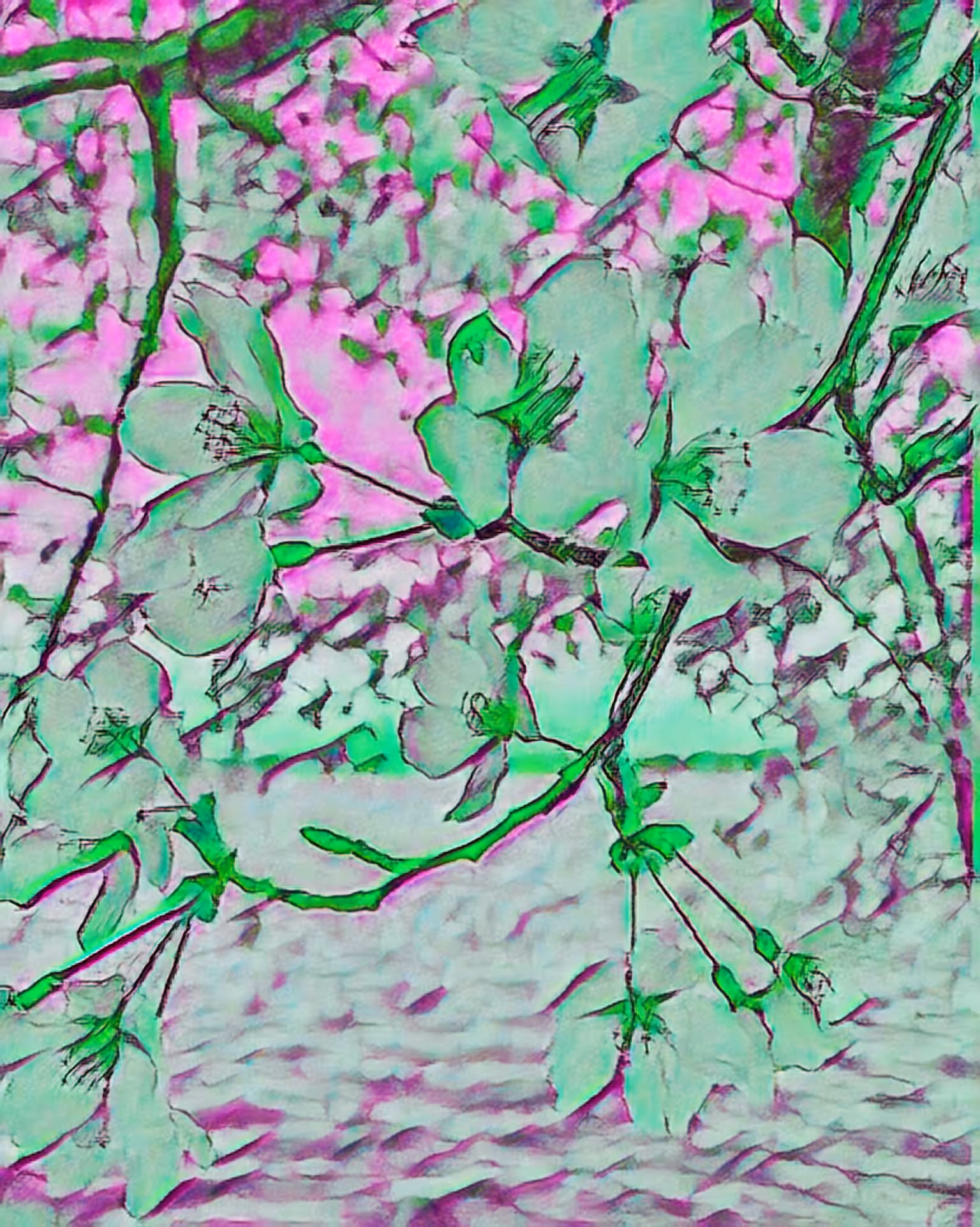 DC Cherry Blossoms - Pink Sky