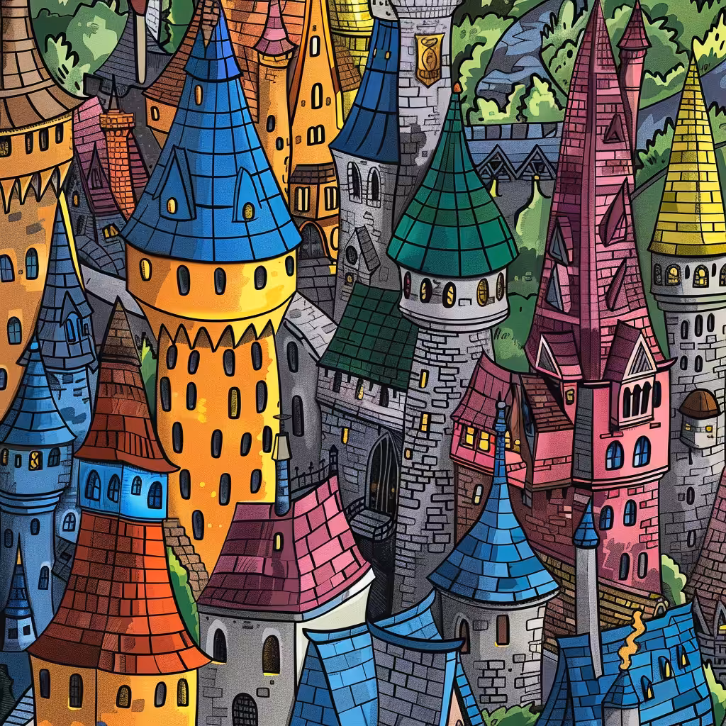 Rainbow city view 3