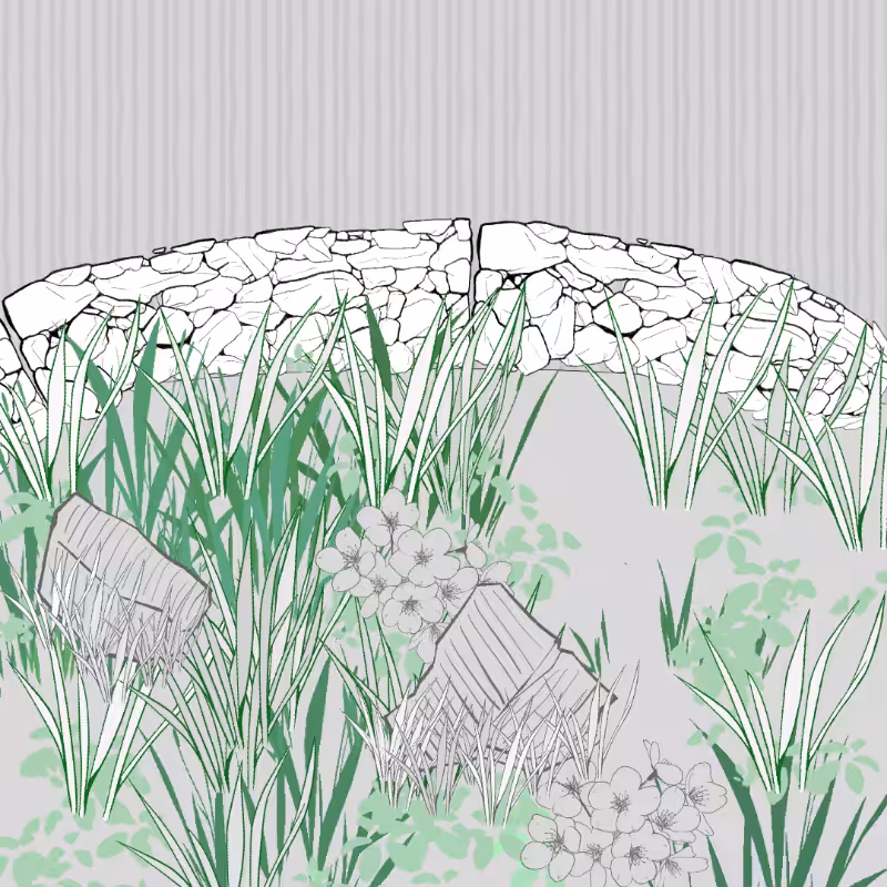 Wild Grass and Rubble #151