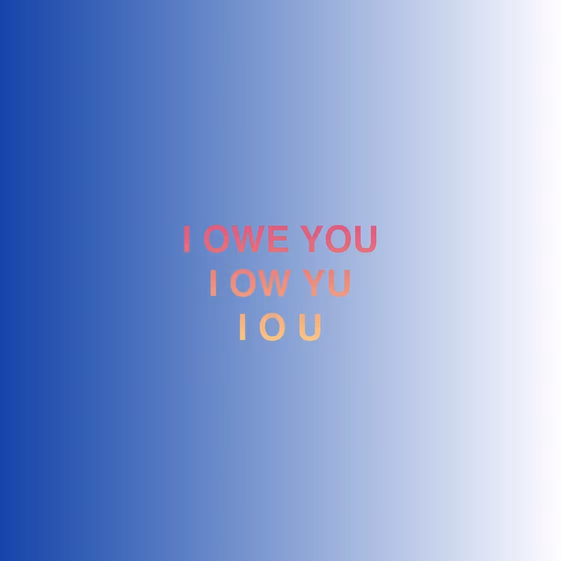 I O U