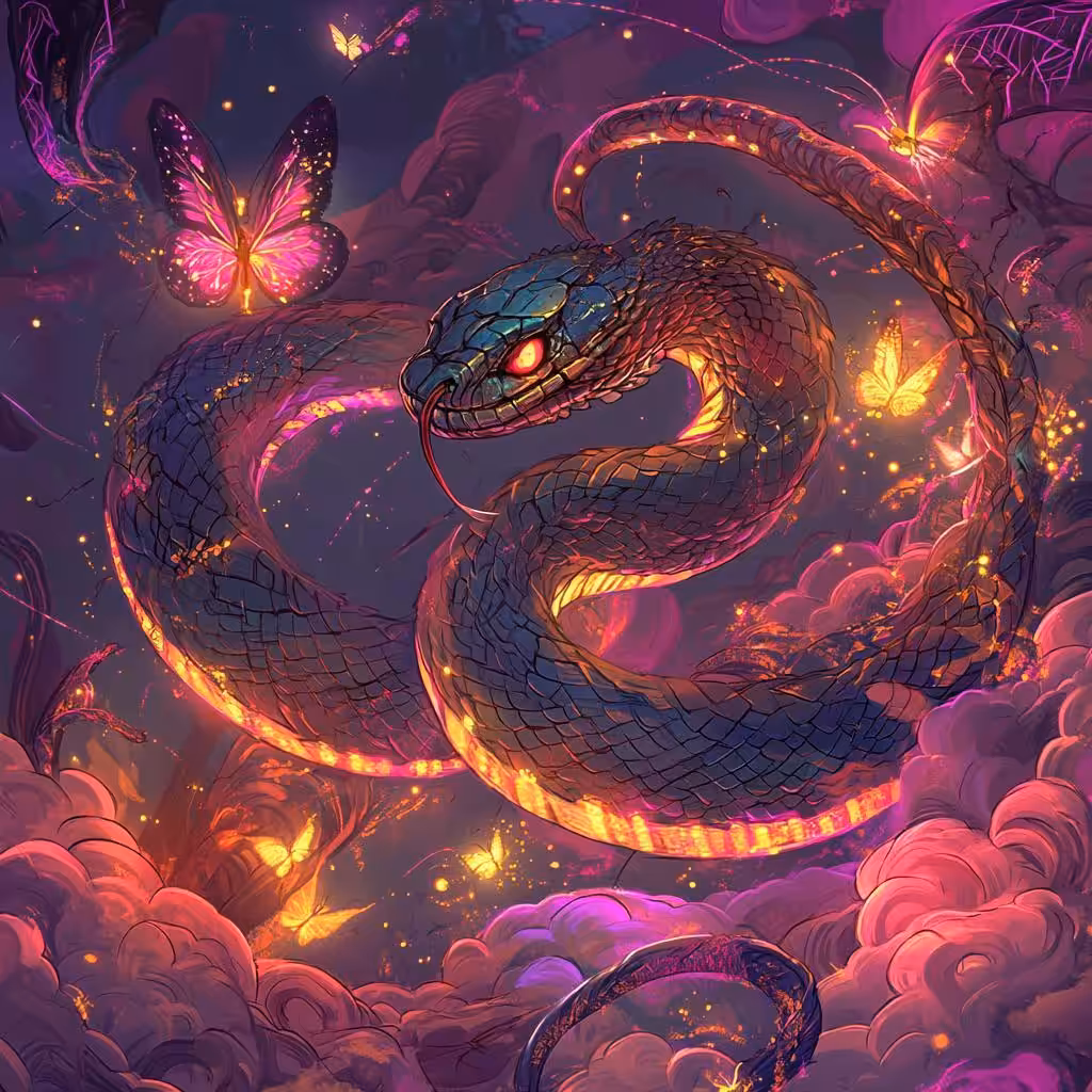 Celestial Serpent's Embrace
