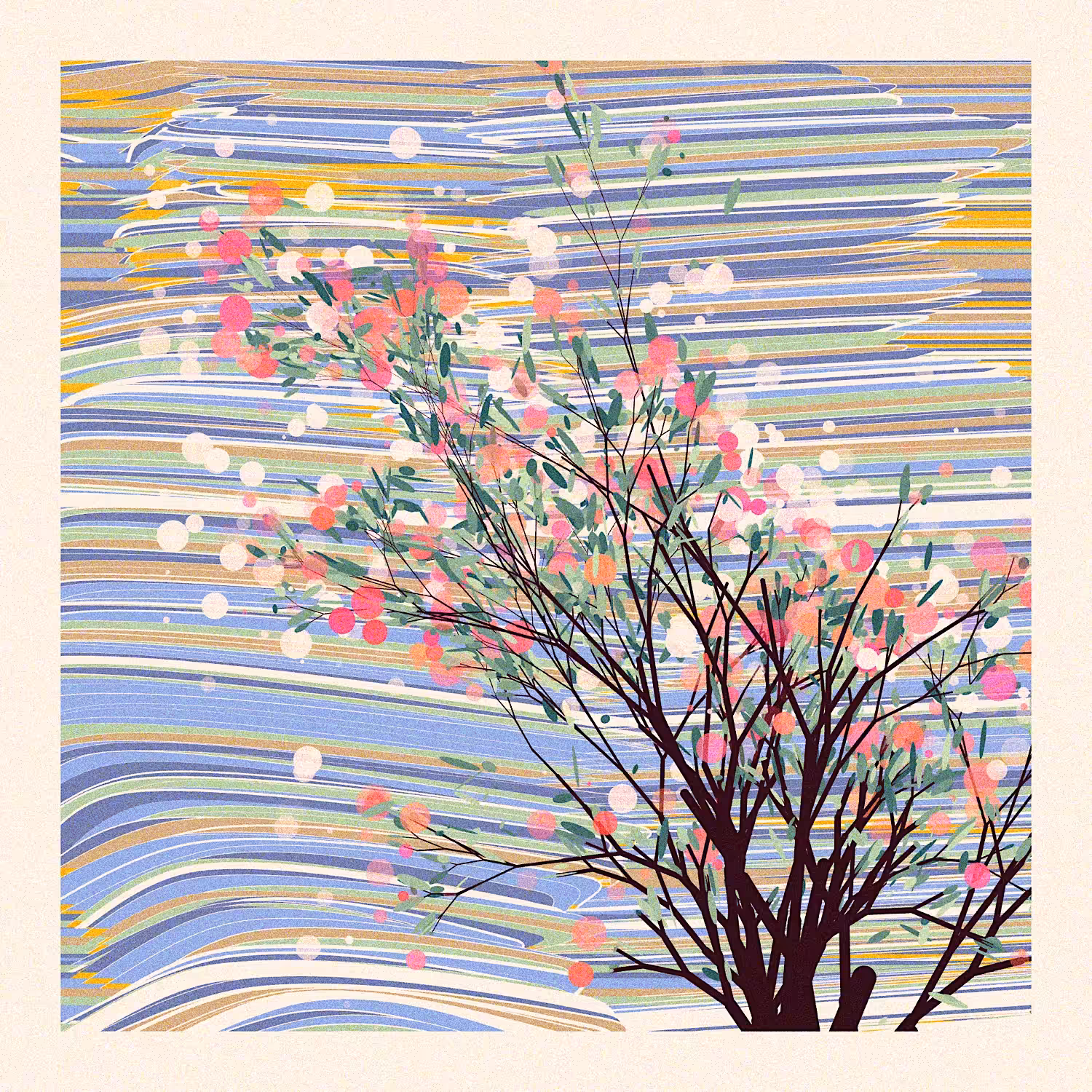 The Blossoms Behind the River