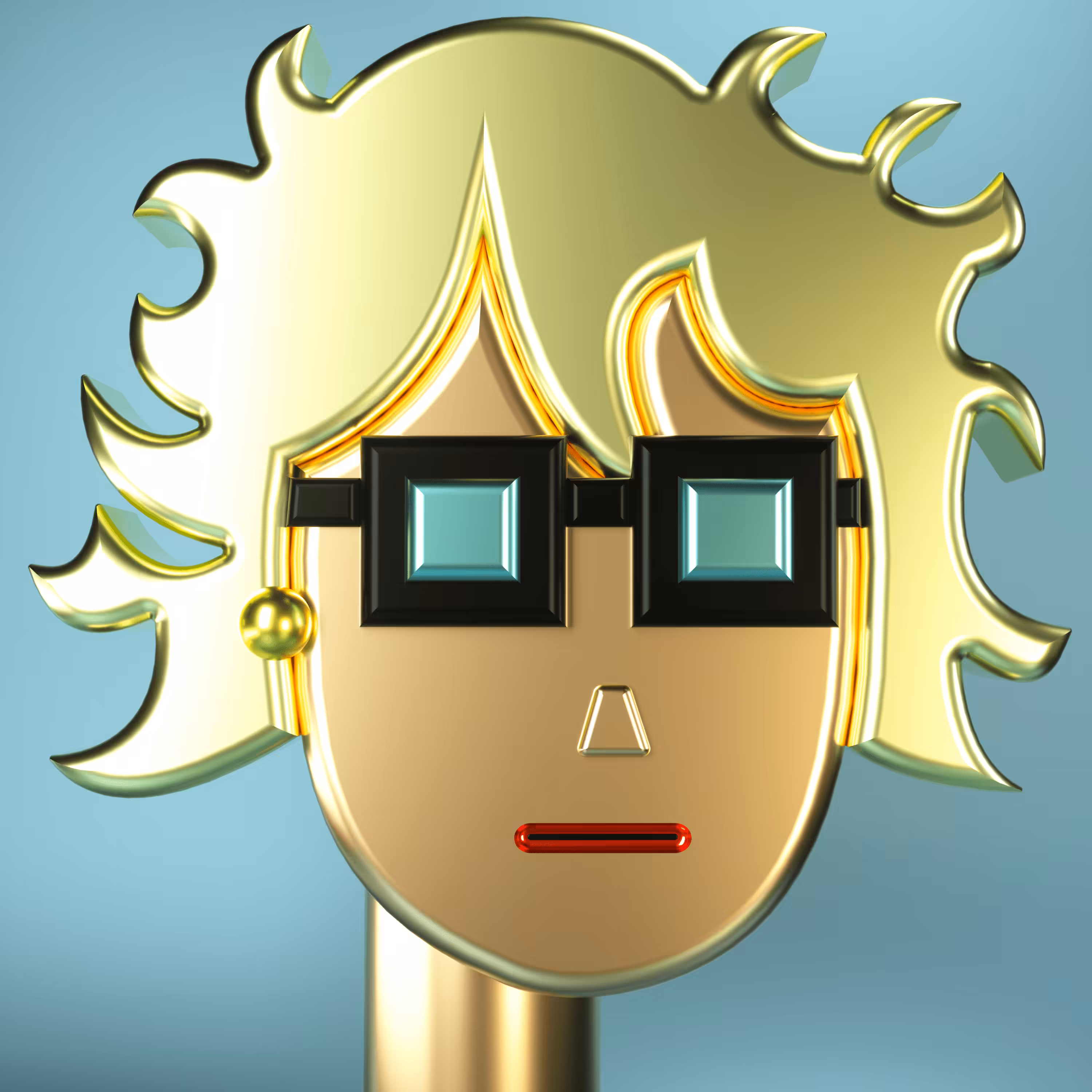 3D Chrome Punks: 3D Chrome Punk #0283