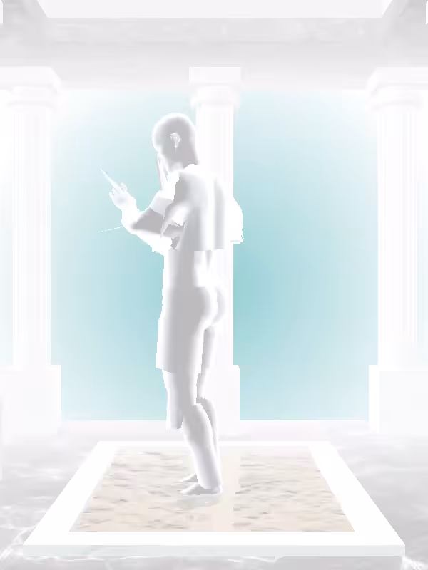 HeavenComputer: The Robotic Luminescent Chrome Woman #6708