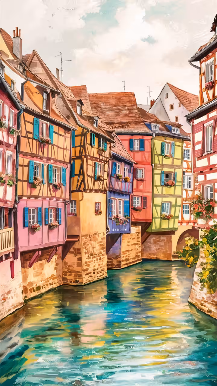 Digital Painting of Colmar