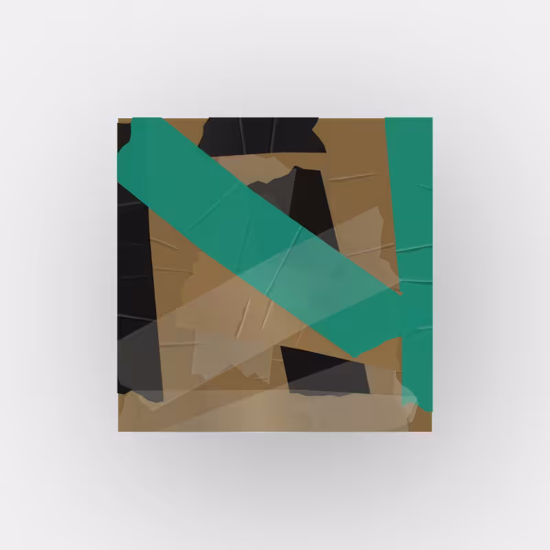Tape abstract painting 001 #3