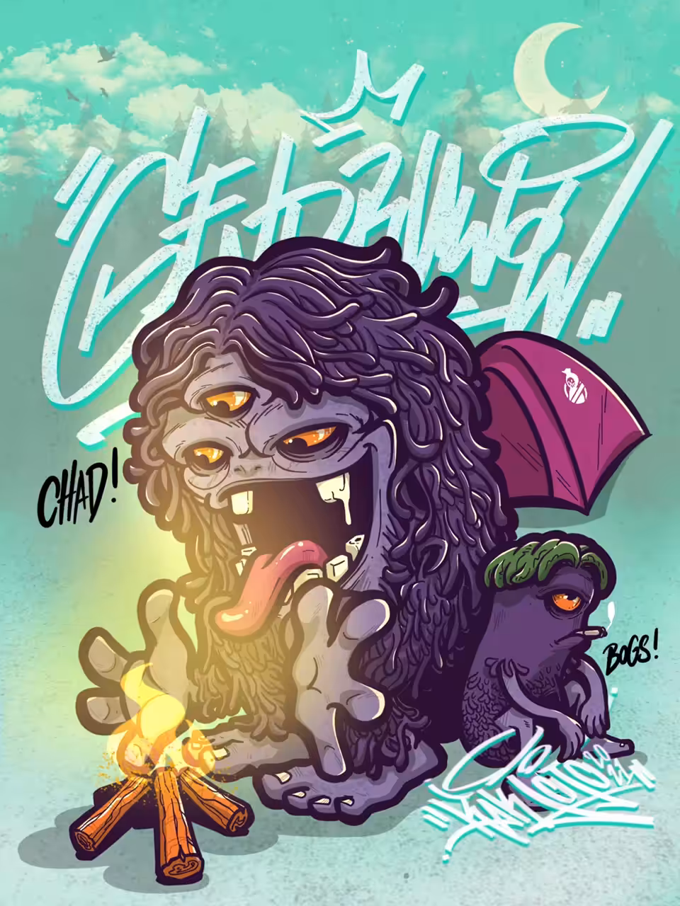 Chad n Bogs, the next gen-DREW-wow. on Camping