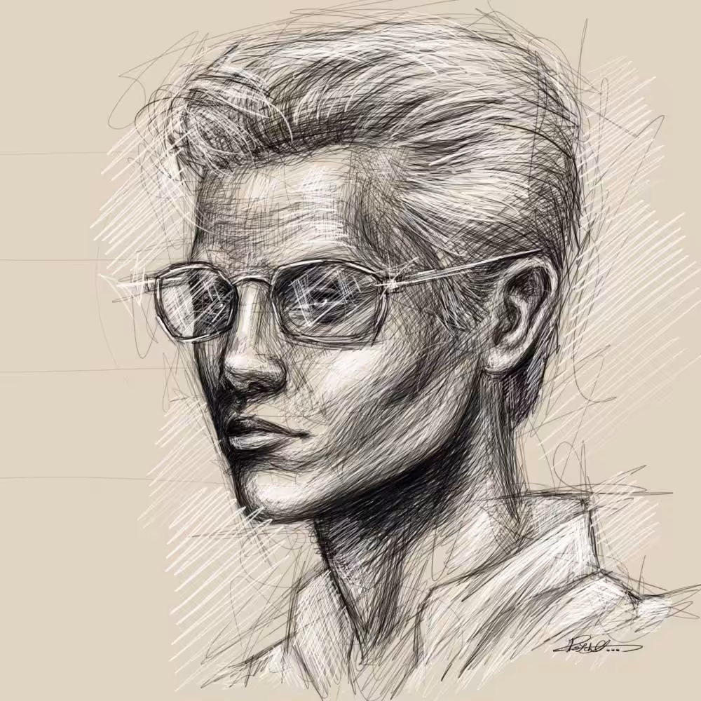 Scribble portrait 006