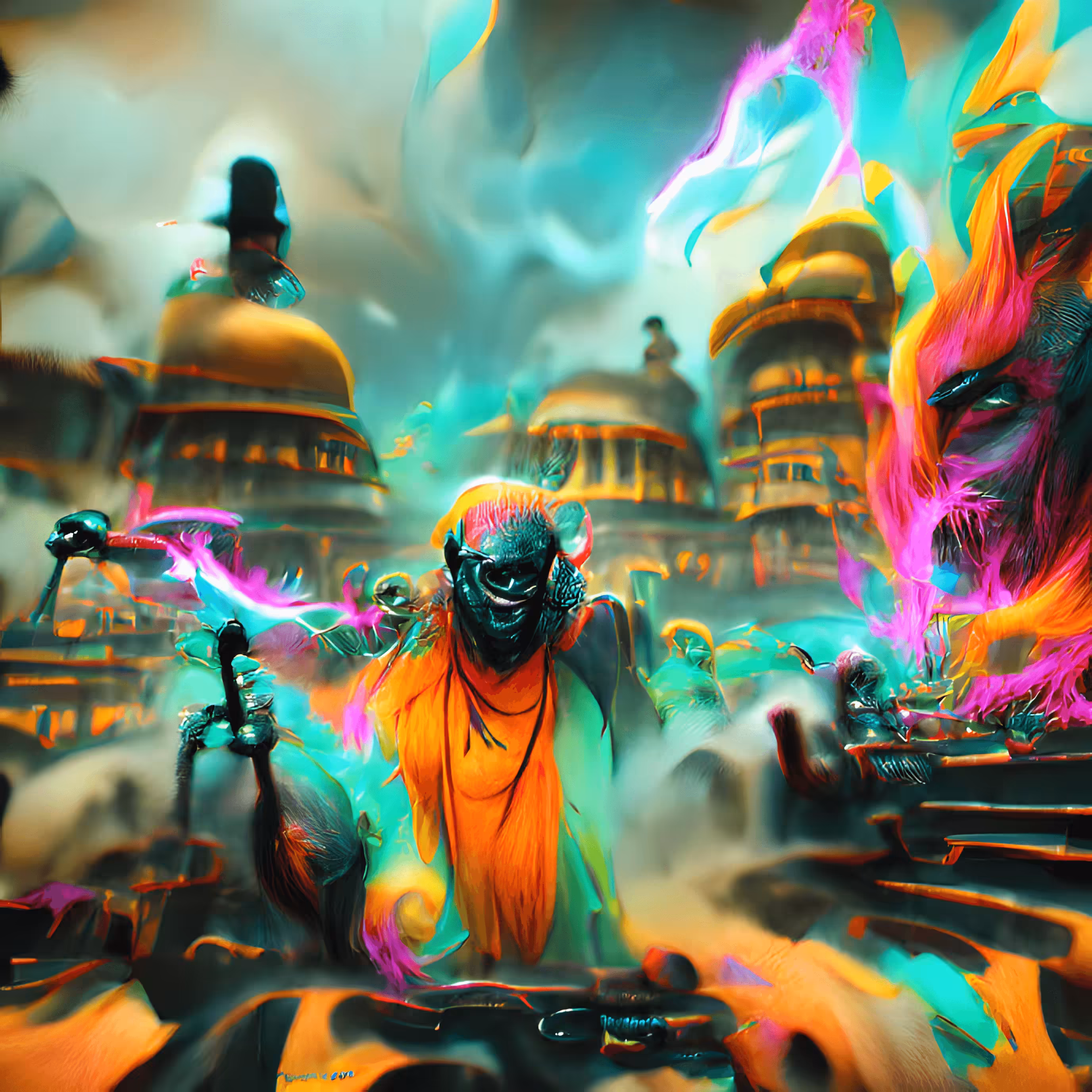The GANS Machine - Live with GANSY: Techno Vedic Priest at the Cataclysm
