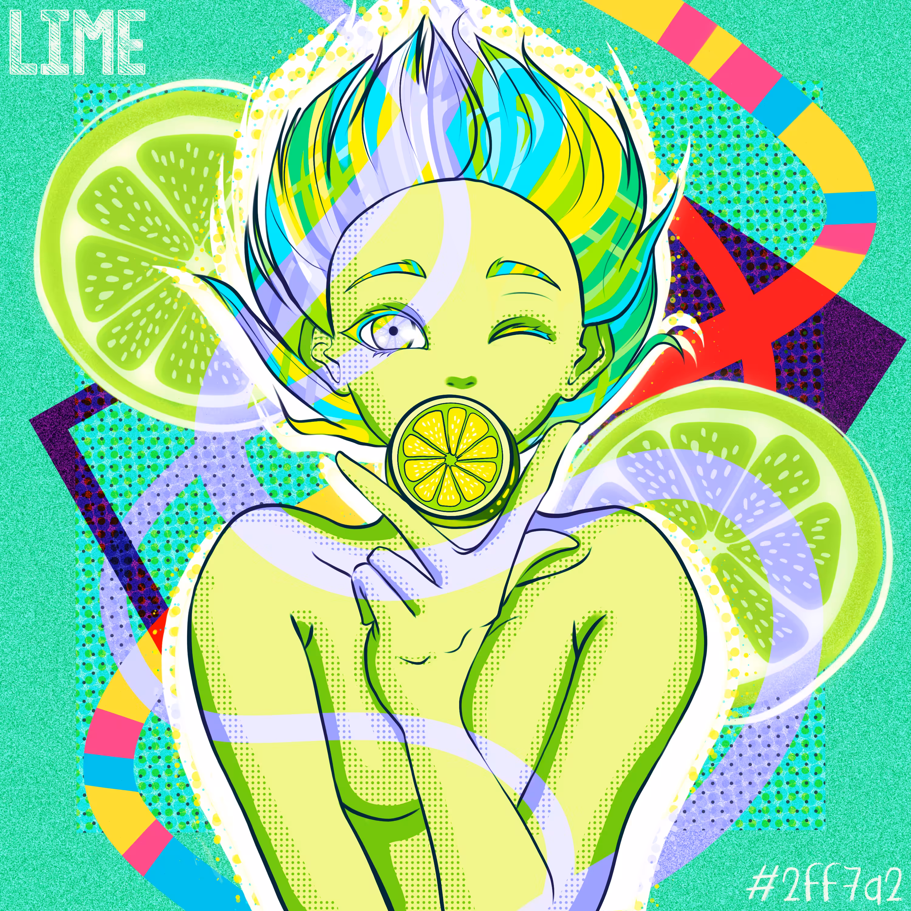 Lime #2FF7A2