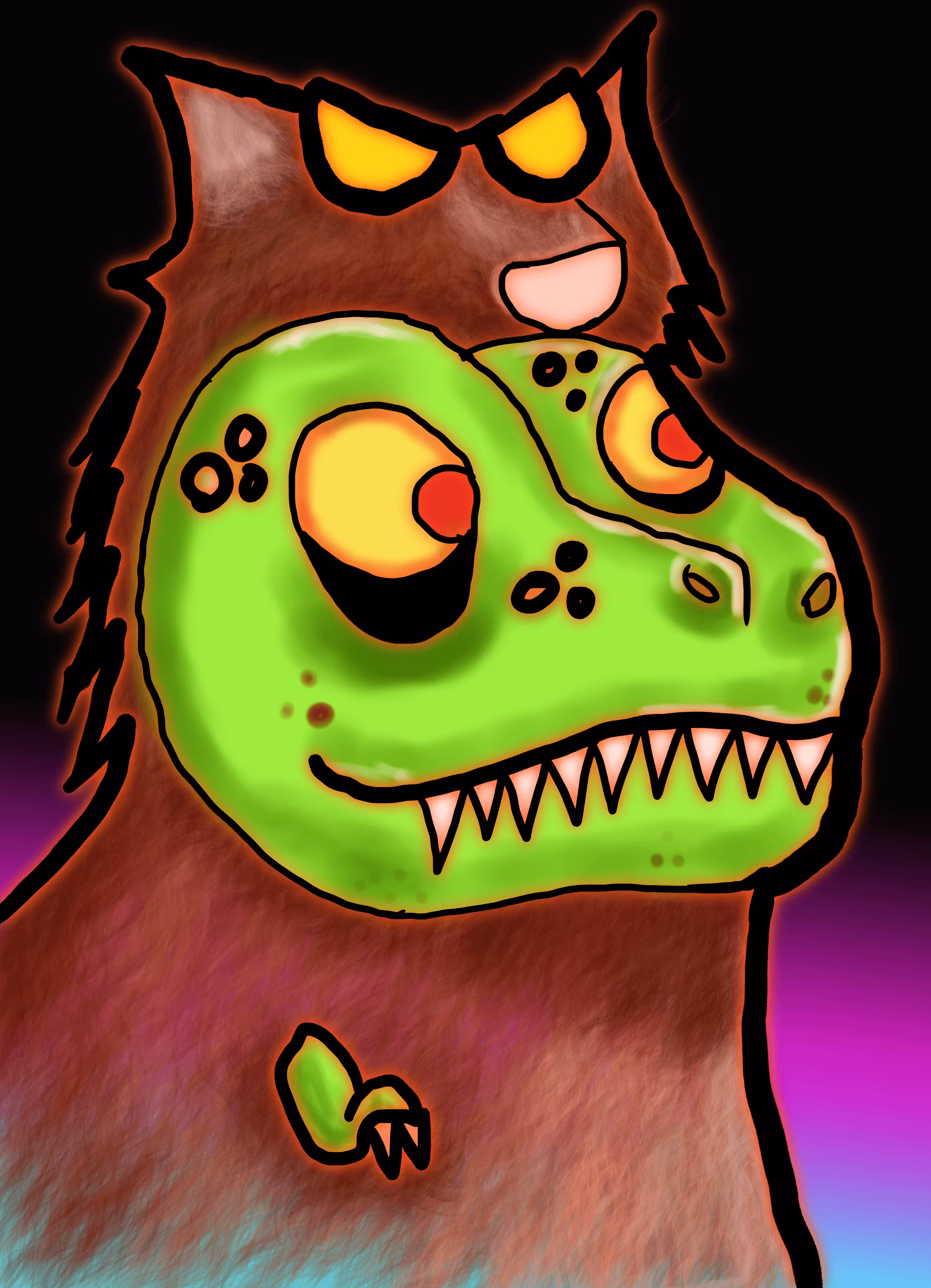 silly trex No.#28 I'm Fuzzy