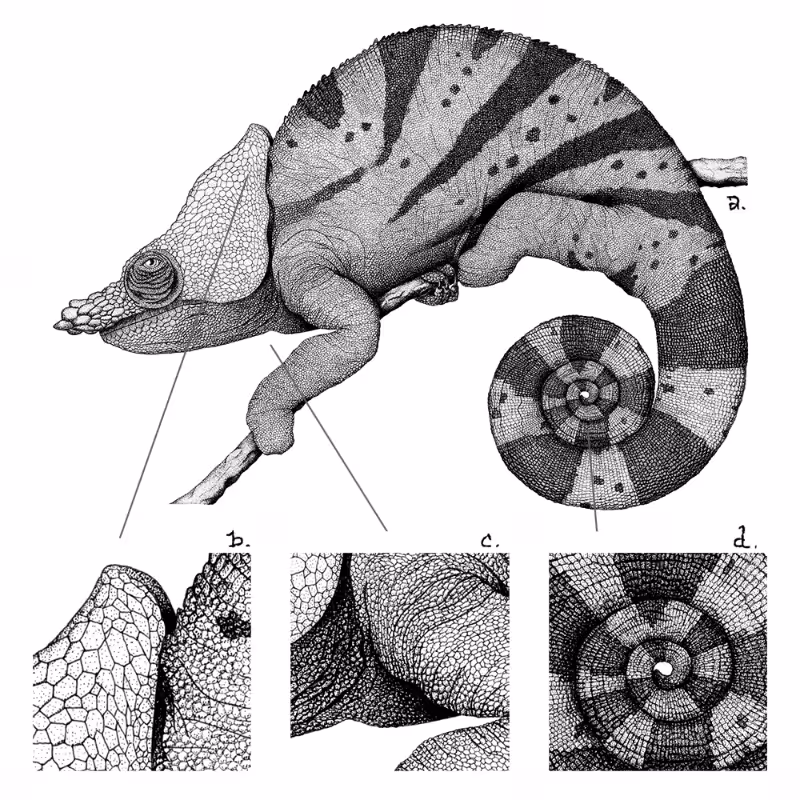 Chameleon - plante 1 #6