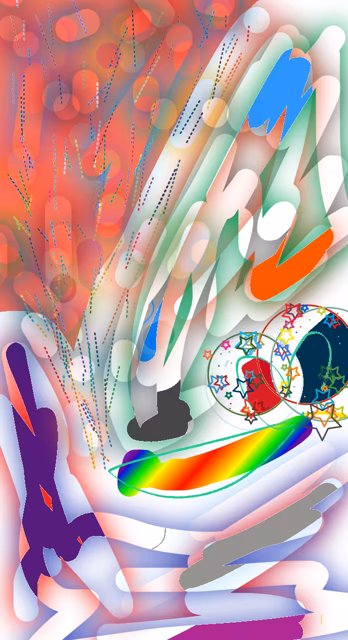 Blockchain Landscapes : Rainbow Smile 