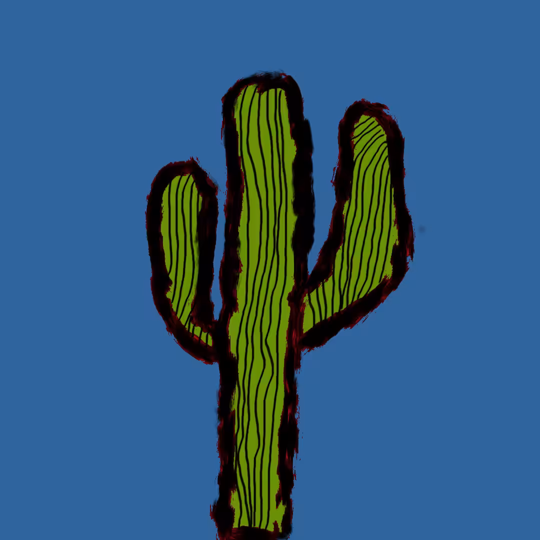 Crypto Cactus (Dark Blue)