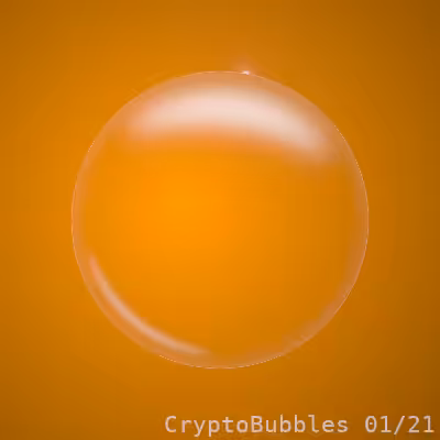 CryptoBubbles - Bitcoin Orange