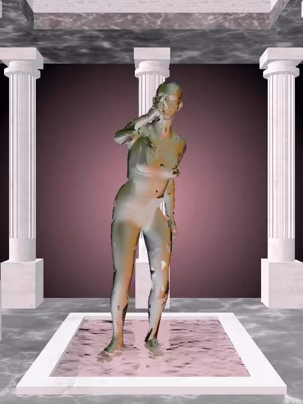 HeavenComputer: The Arguing Olive Sunset Woman #4018