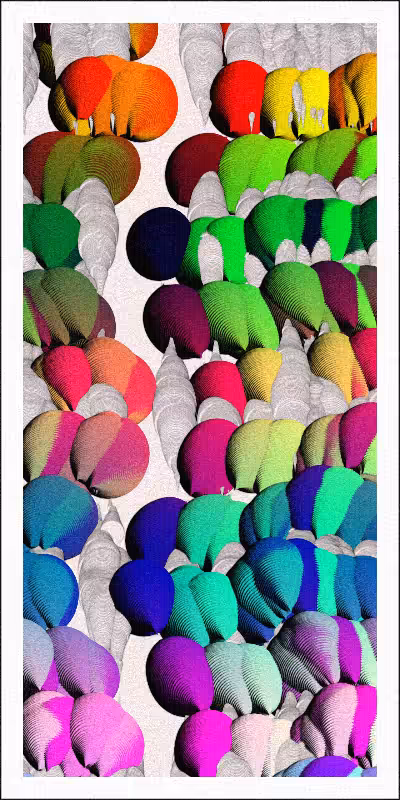 Balloon Field on Clouds #48