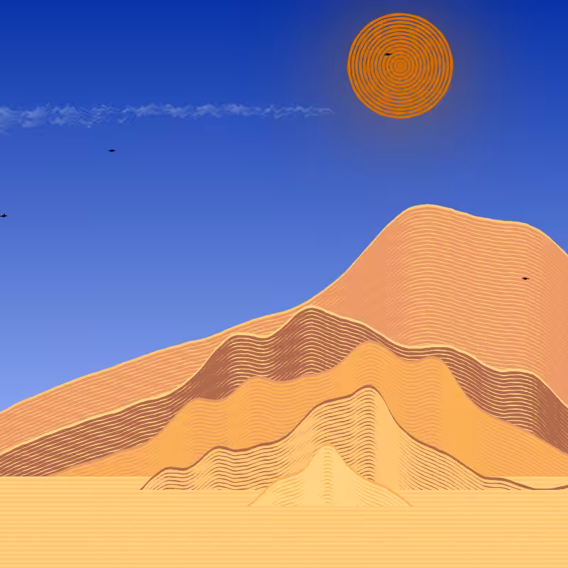 Painted Mountain Sunset #206