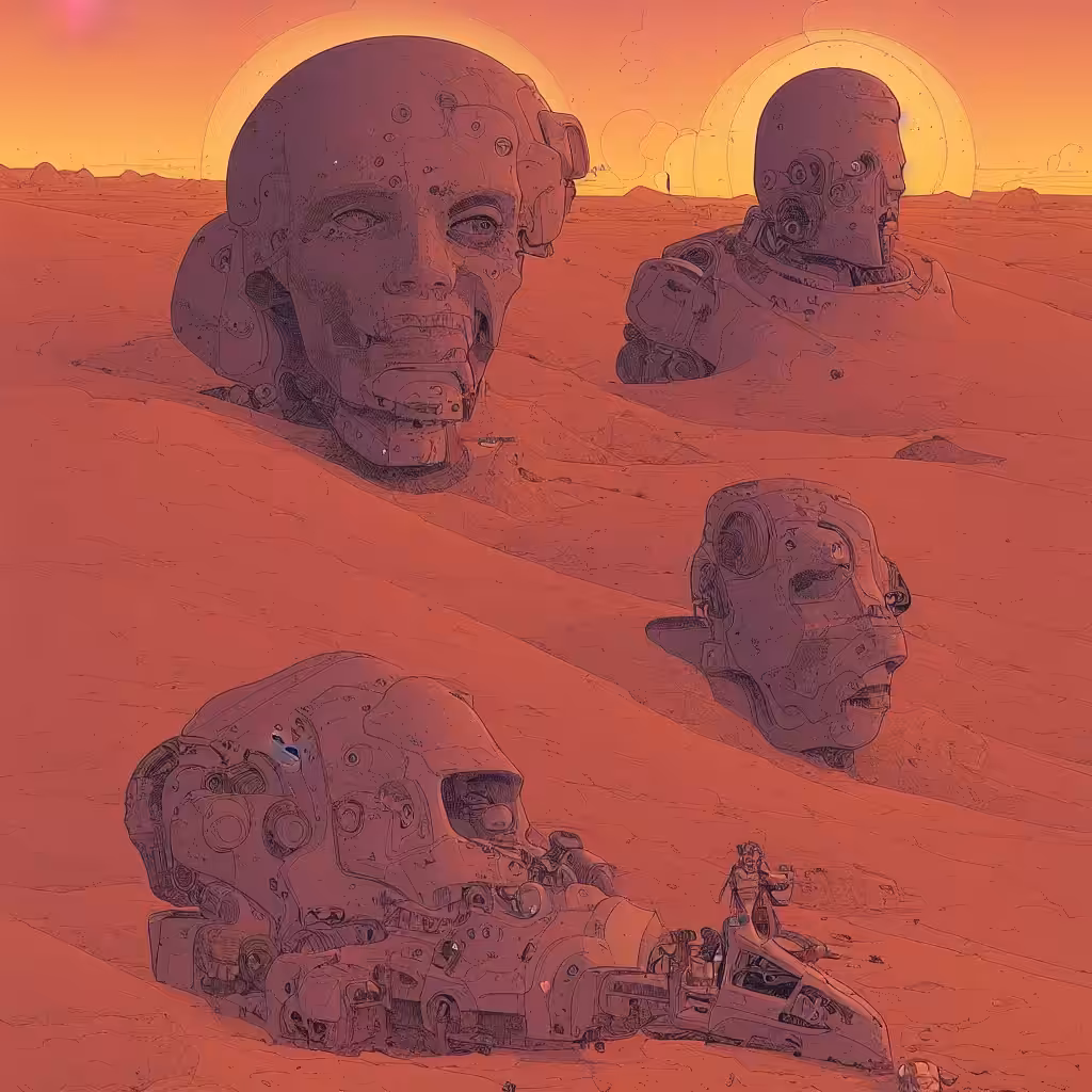 Fossil remains of ancient machines