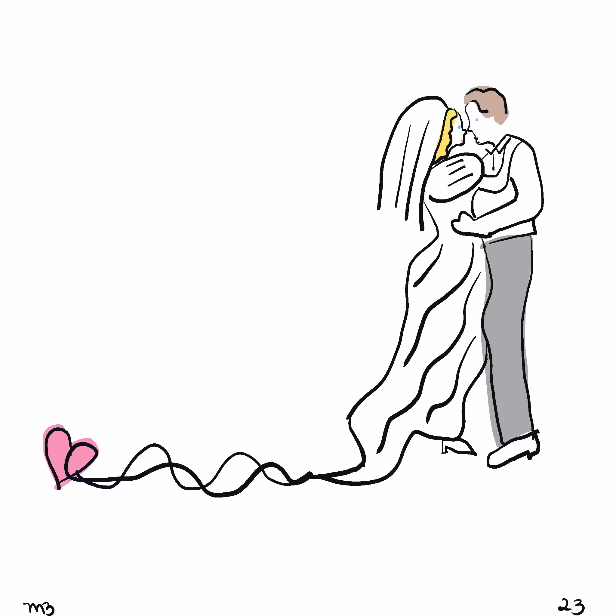 Kiss the Bride in Color