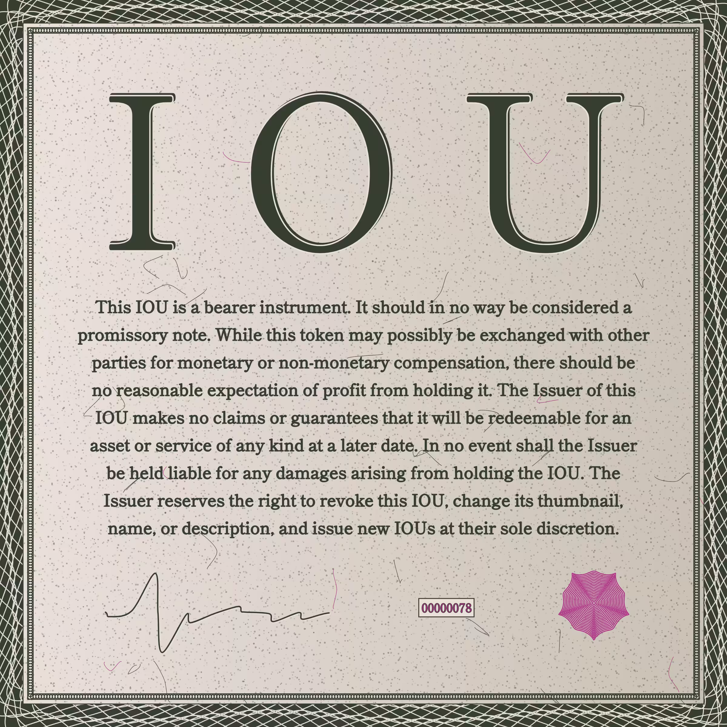 IOU #78