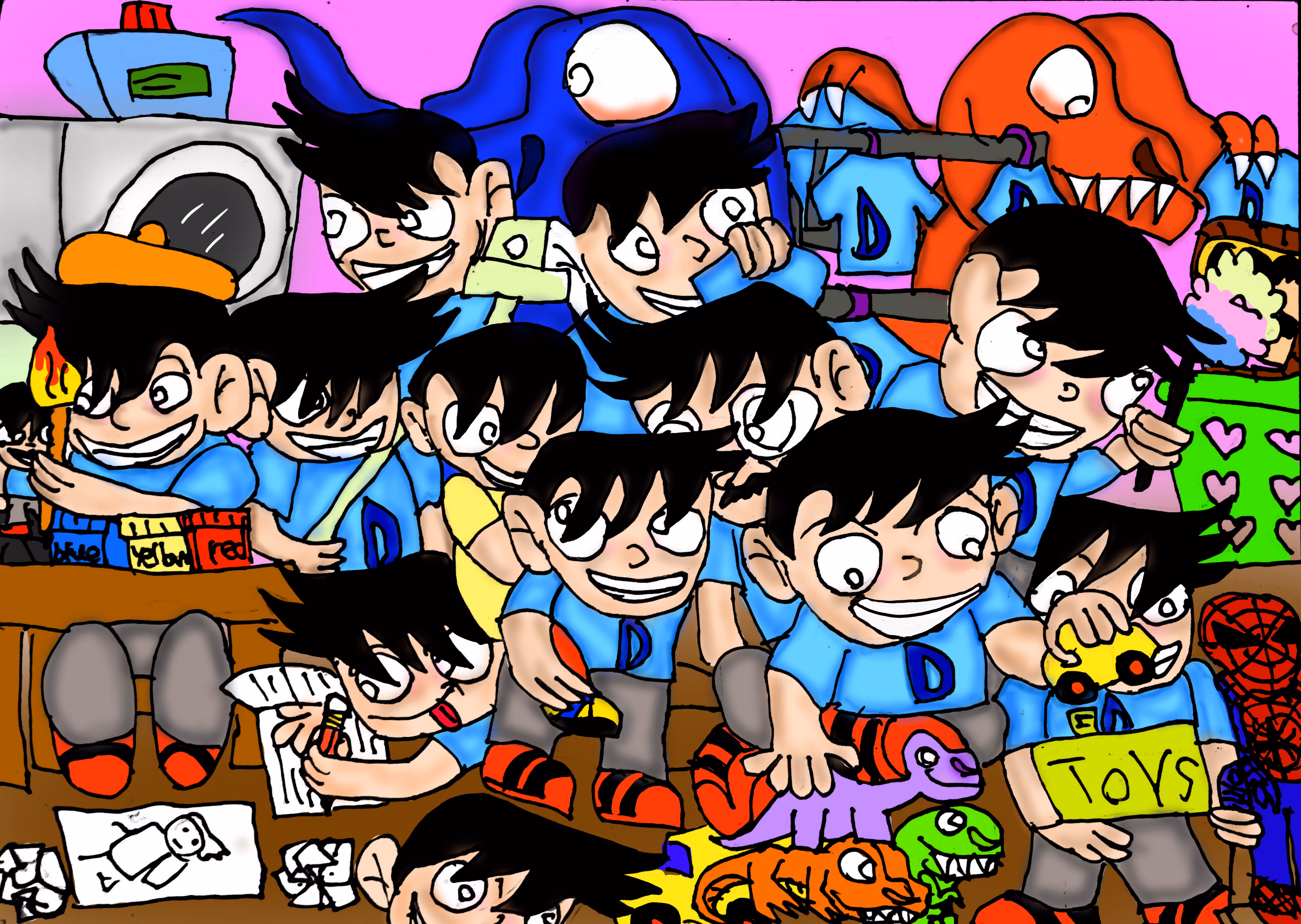 BigDeebook doodle me in house activity