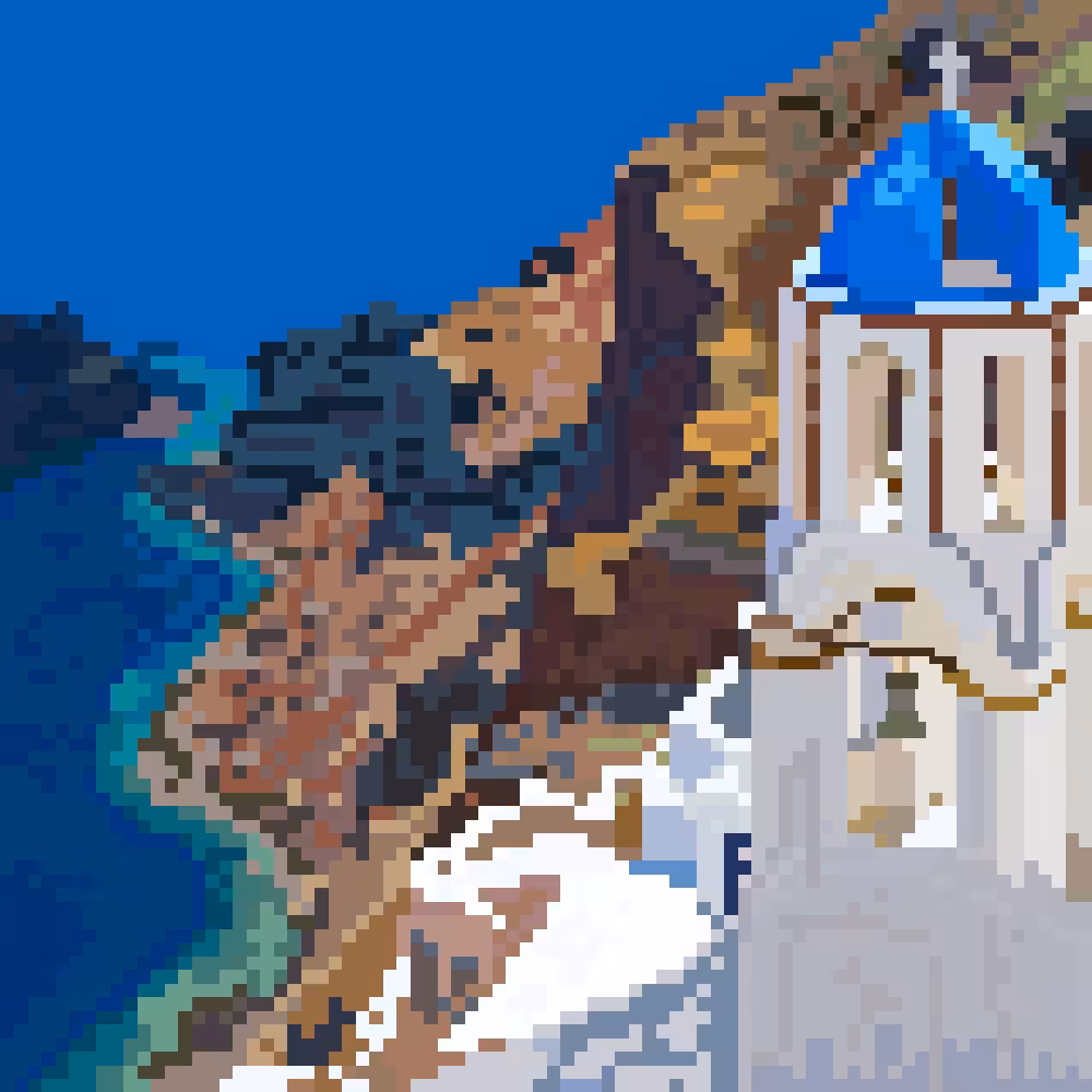Pixel Landscapes: Greek Islands