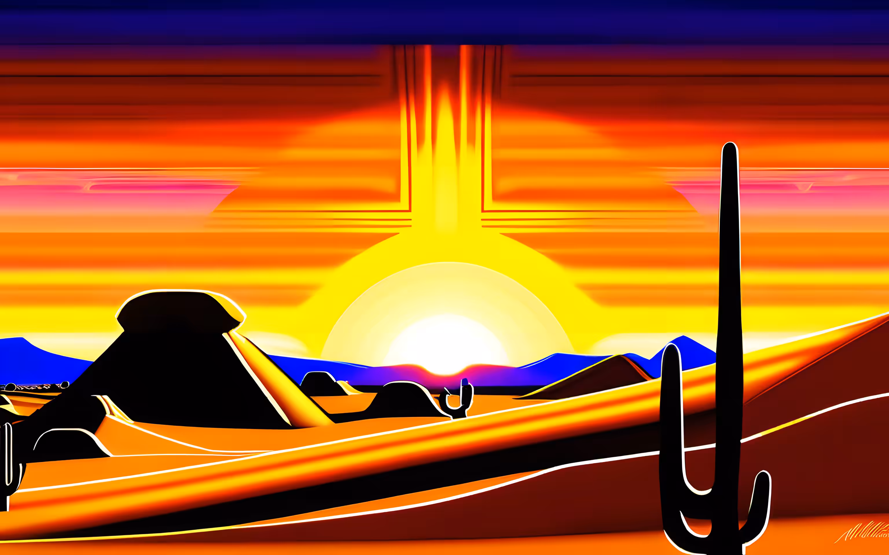 AI imagines famous generative artworks #276