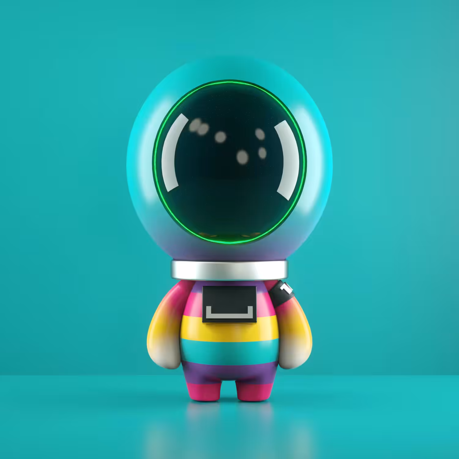 Astronaut #10 Turquoise