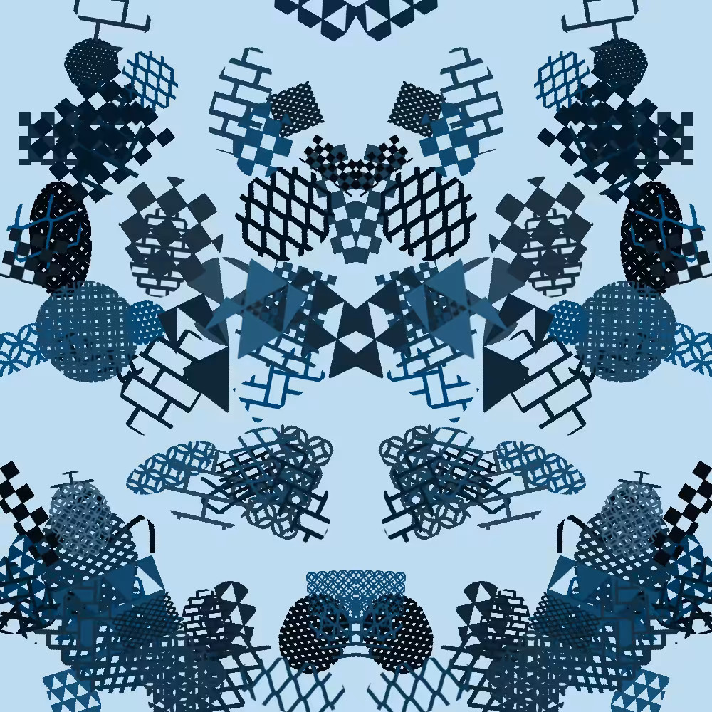 Symmetrical shapes of Japanese pattern #2