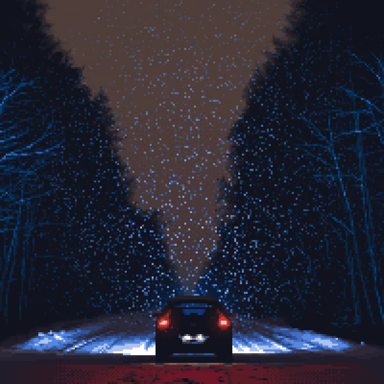 Winter forest road 2