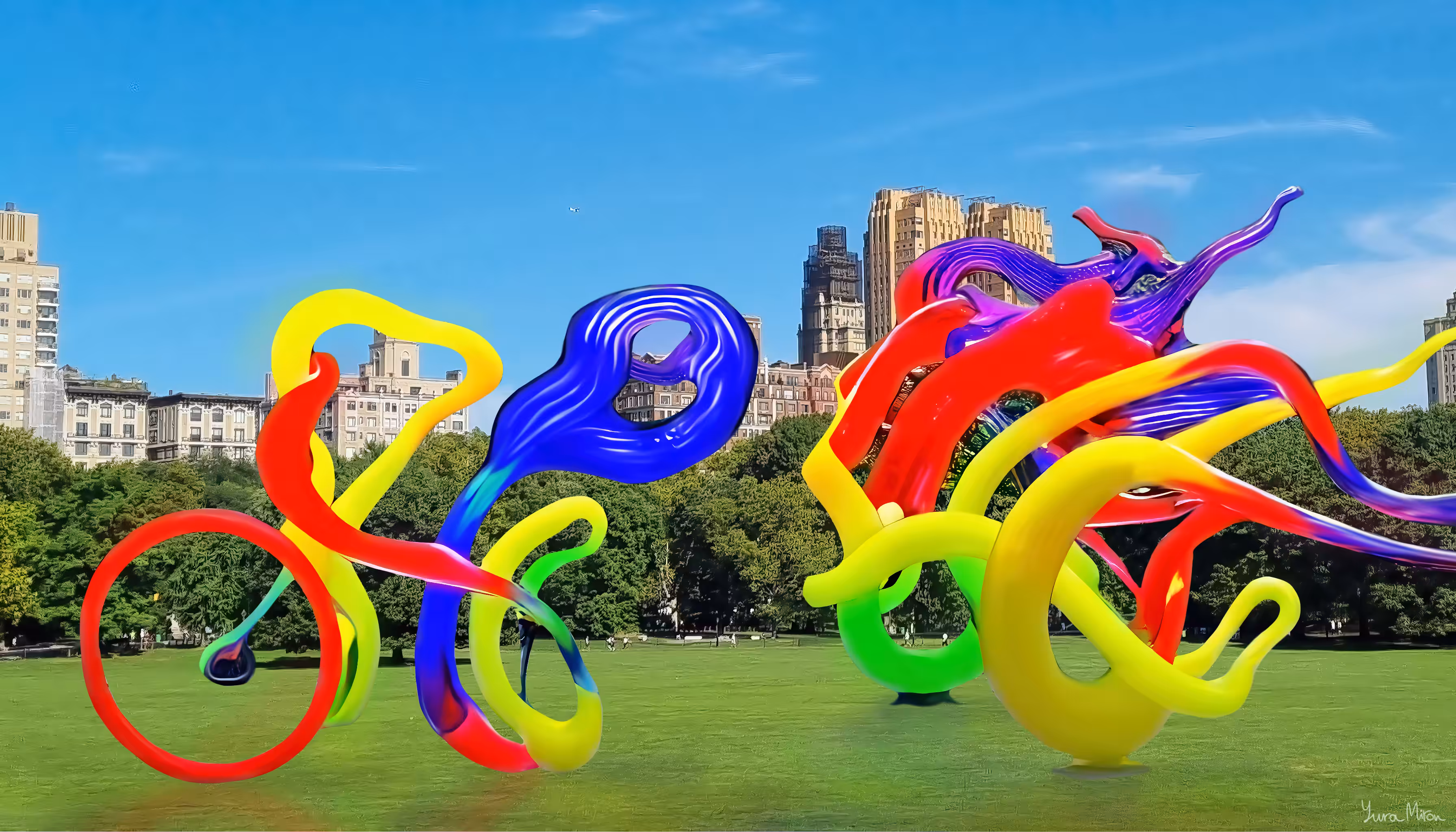 Cycling in NYC/// Glass blown installation #5