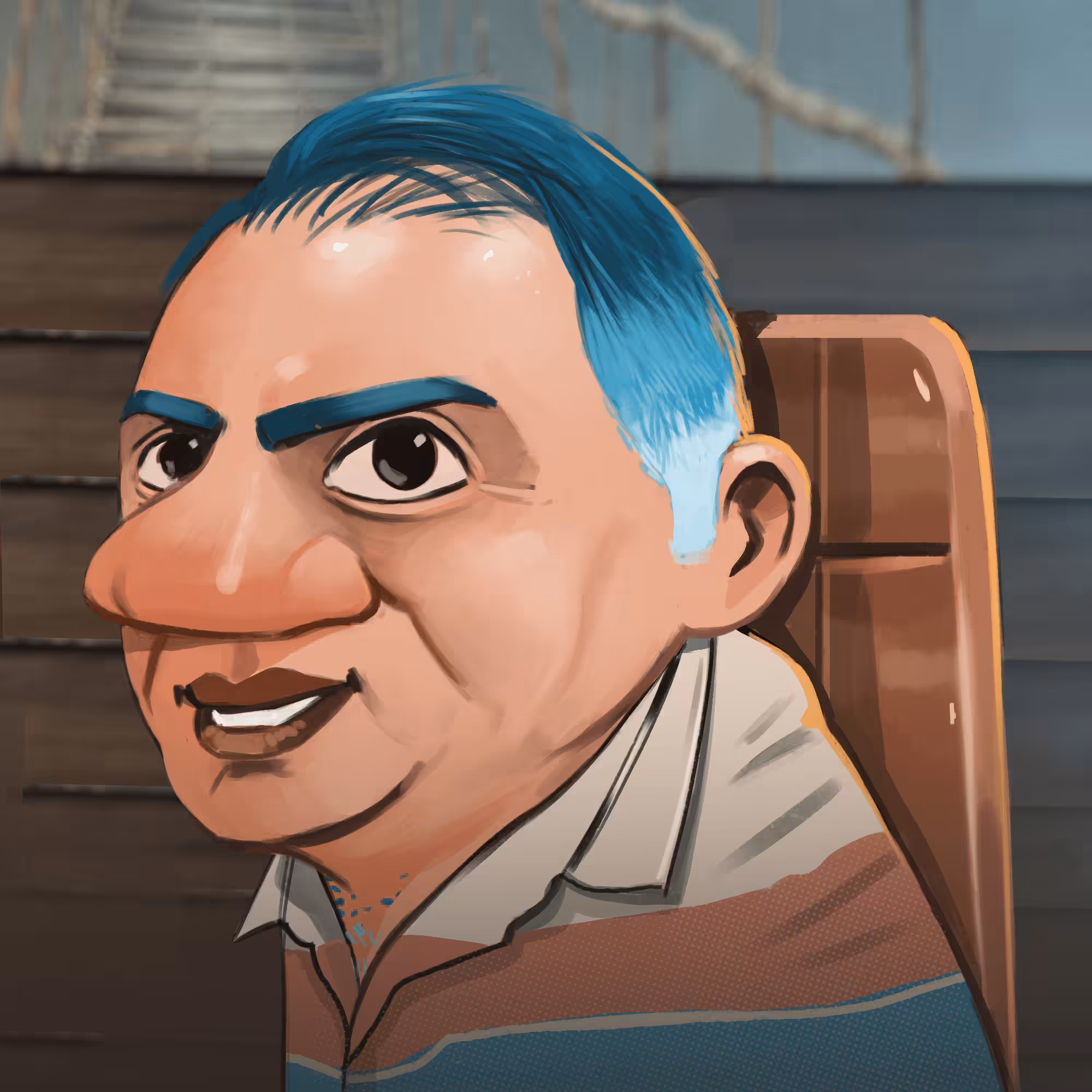 BlueHairGuy #073