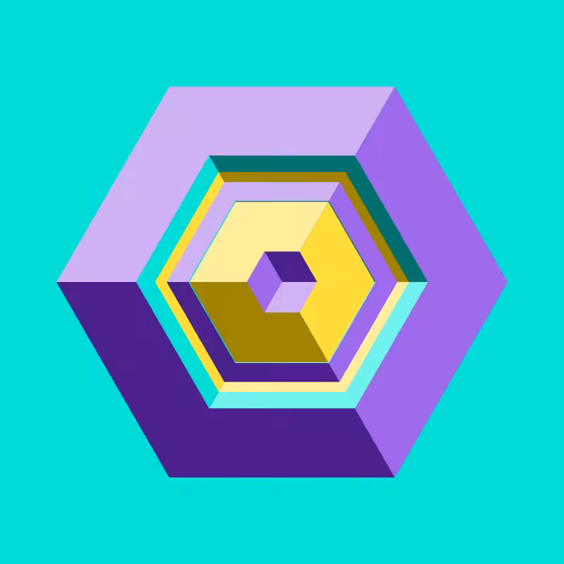 Hexagones - Art for Bots #5