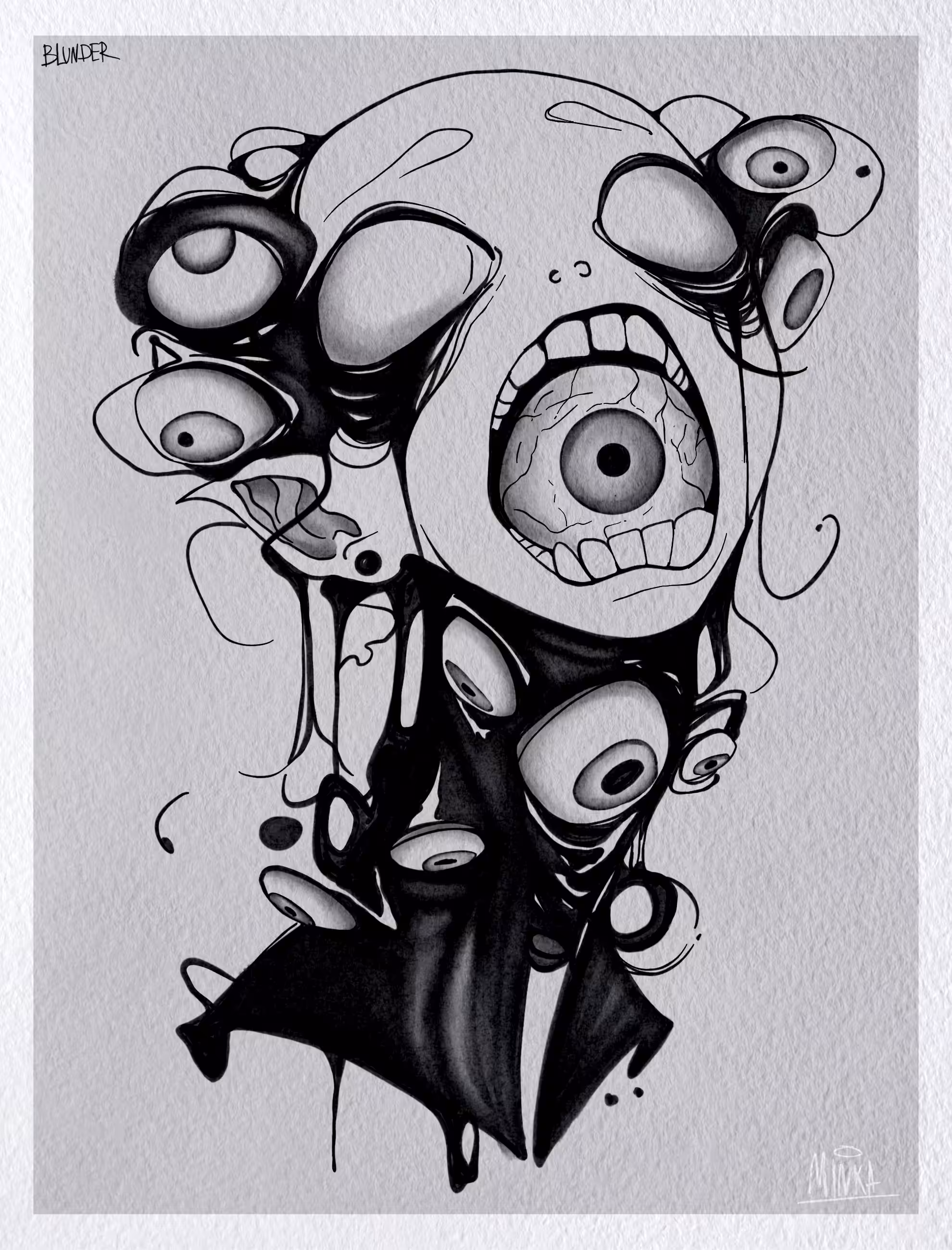 INKTOBER 25: BLUNDER 