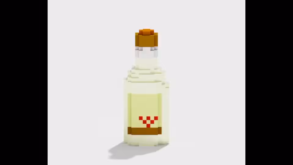 Voxel Dreams: K-Food Series #03: The Chef's Makgolli Bio (막걸리 무농약)