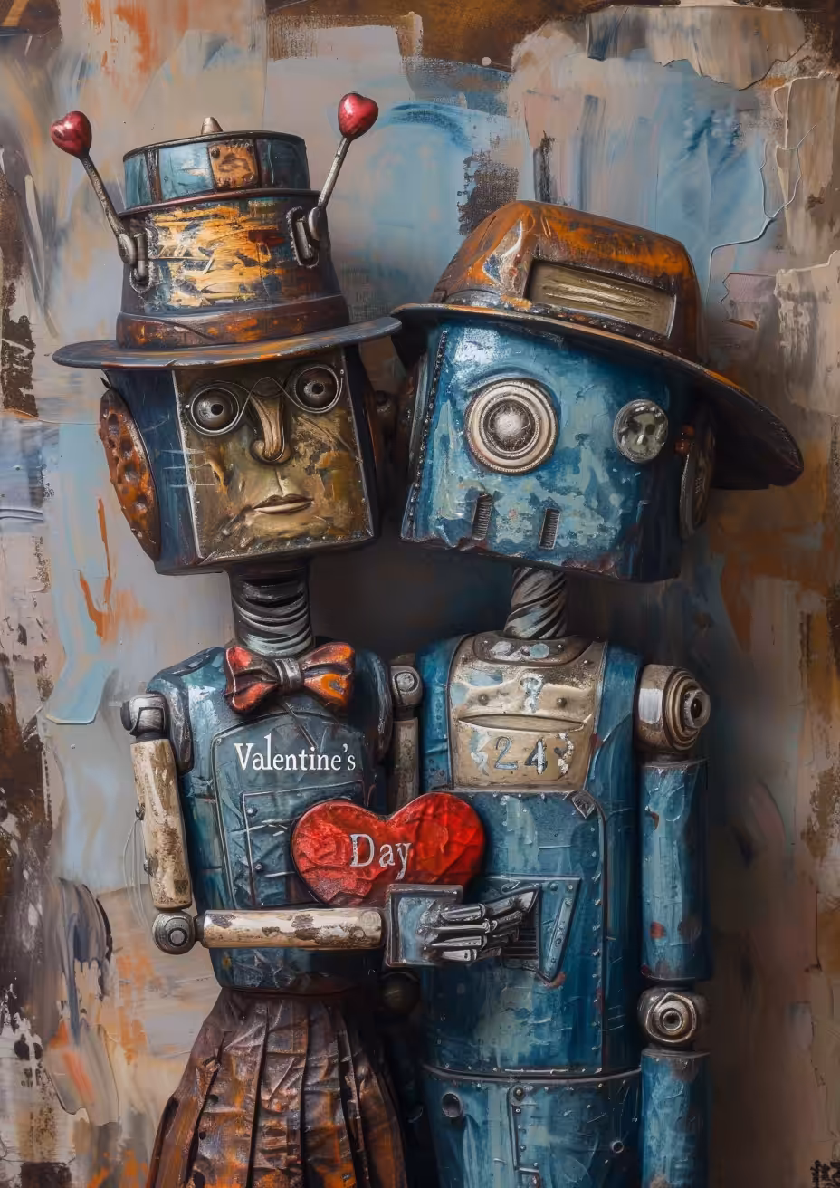 Robots in Valentine Day