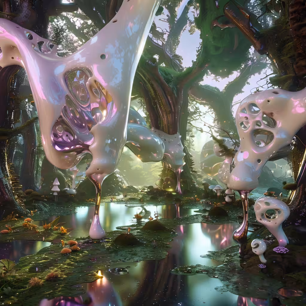 Sometimes I feel melted like this forest