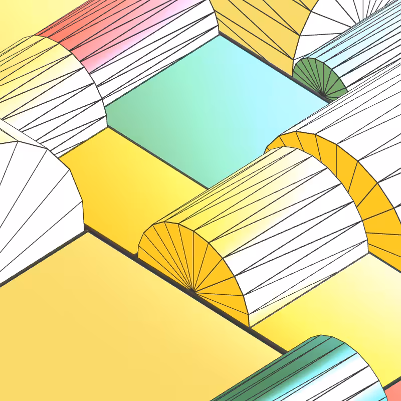Geometric city #17